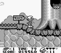 une photo d'Ã©cran de Les Schtroumpfs sur Nintendo Game Boy